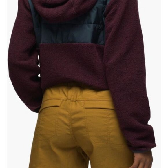 Prana Halle E- Waist Short II Size 14 Antique Bronze NWT $75 Women’s Pockets 3" - Picture 2 of 14